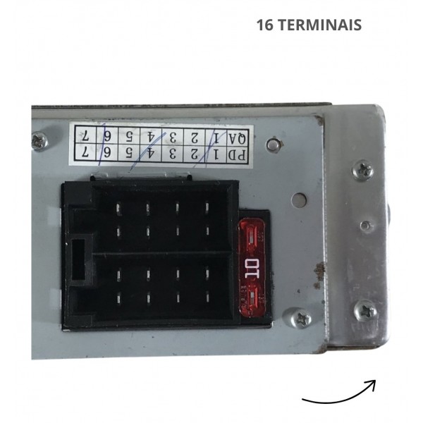 Rádio Cd Player Multimídia Chery Qq 2017 2018 2019 Detalhe