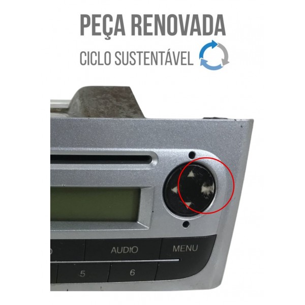 Rádio Mp3 Fiat Punto Strada 2008 2009 2010 2011 2012 Detalhe