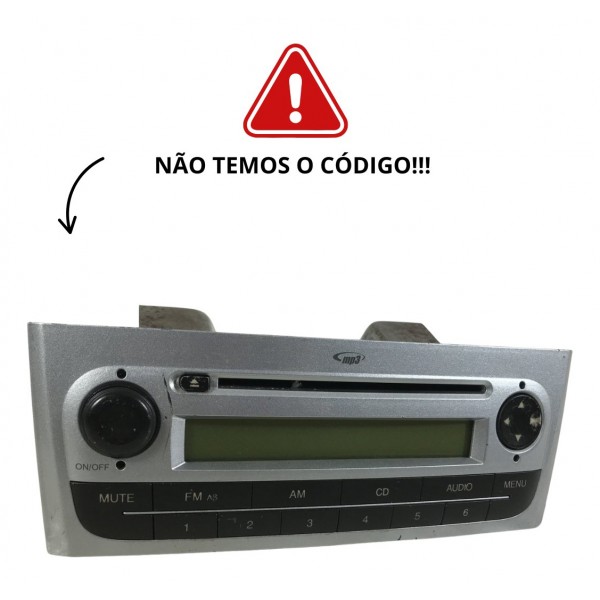 Rádio Mp3 Fiat Punto Strada 2008 2009 2010 2011 2012 Detalhe