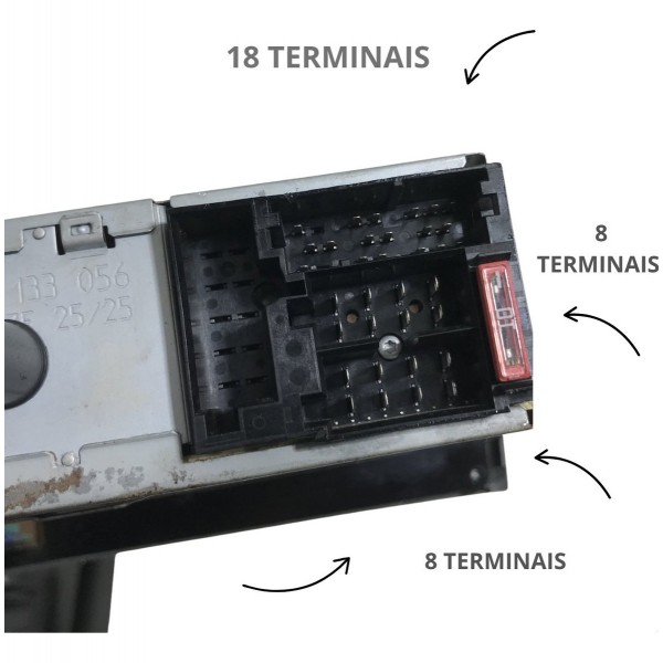 Rádio Mp3 Fiat Punto Strada 2008 2009 2010 2011 2012 Detalhe