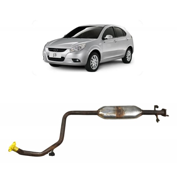 Escapamento Intermediario Jac J3 1.4 2011 2012 2013 2014