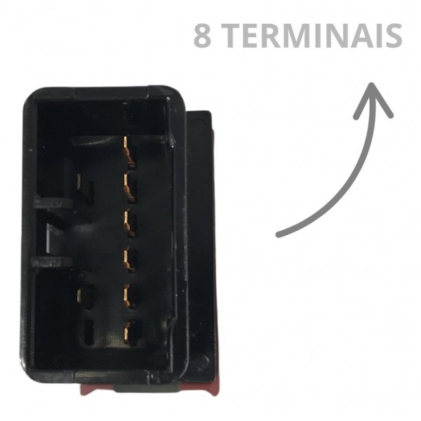 Botão Comando Pisca Alerta Hyundai Santa Fé 2010 2011 2012