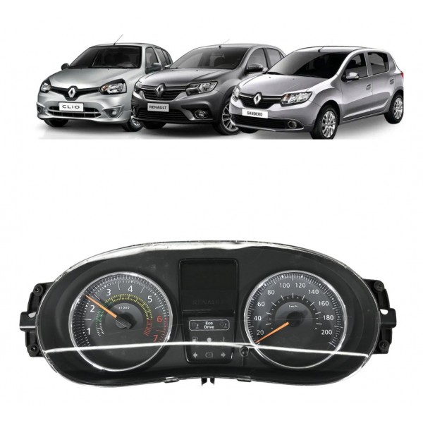 Painel Instrumentos Renault Clio Logan Sandero 2015 Detalhe
