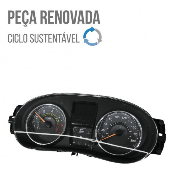 Painel Instrumentos Renault Clio Logan Sandero 2015 Detalhe