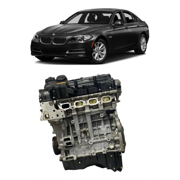 Motor Parcial Bmw 5 528i 2.0 16v Twin Turbo 2012 2013 2014