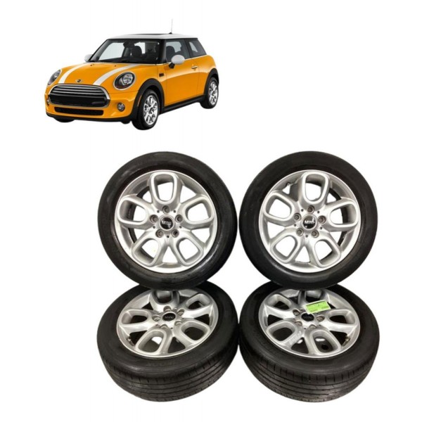 Jogo Rodas Aro 16 Mini Cooper One F55 2016 A 2019 C/pneu Oem