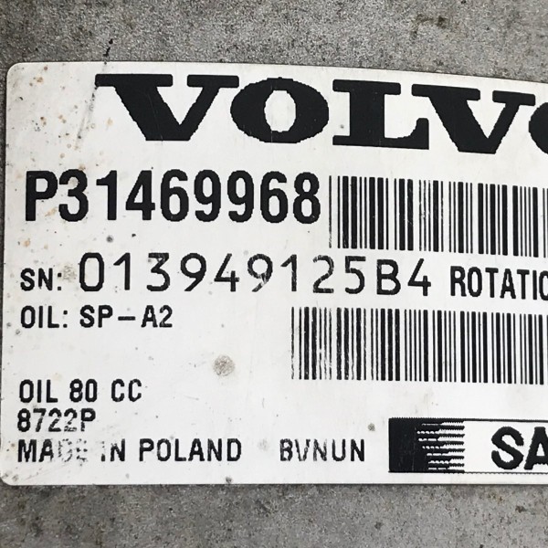 Compressor Ar Volvo Xc60 2.0 T5 T6 2014 2015 2016 2017