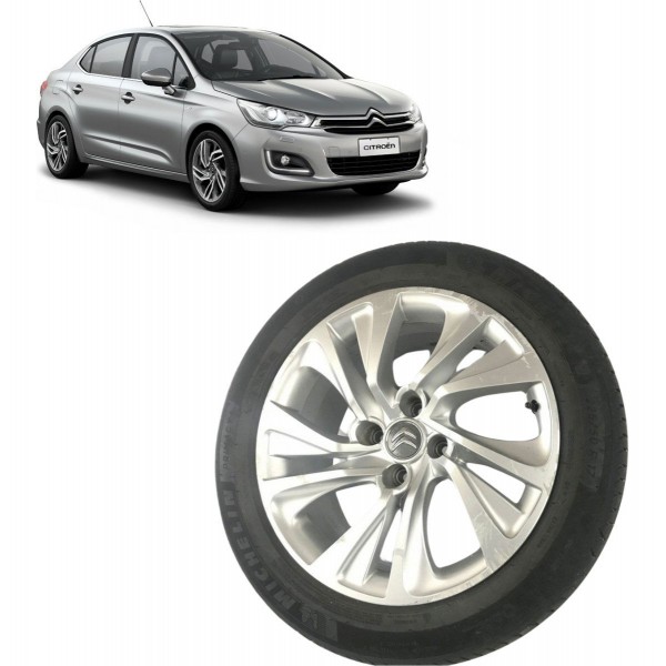 Roda C/pneu 225/50 R17 Citroën C4 Lounge 2013 2014 C/detalhe