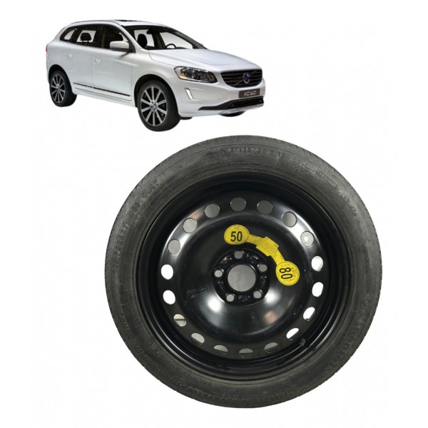 Estepe Fino Roda 125/80 R17 Volvo Xc60 T5 2.0 2015