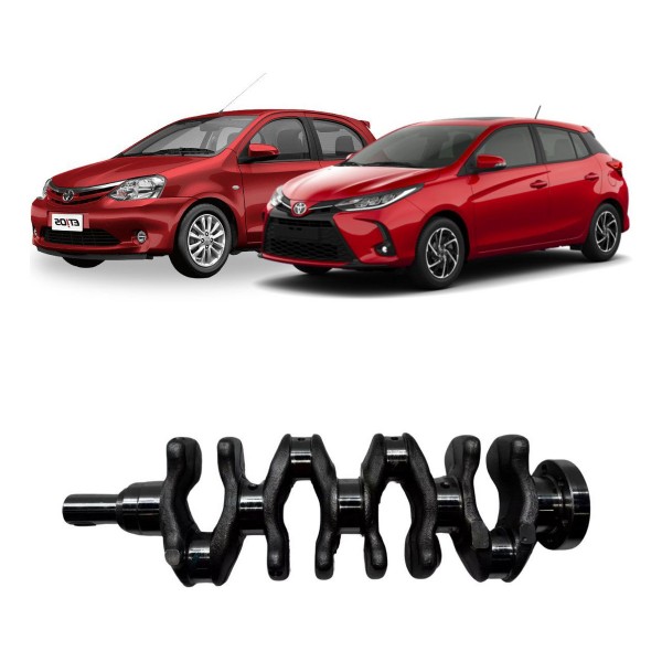 Eixo Virabrequim Toyota Etios Yaris 1.5 16v 6furos