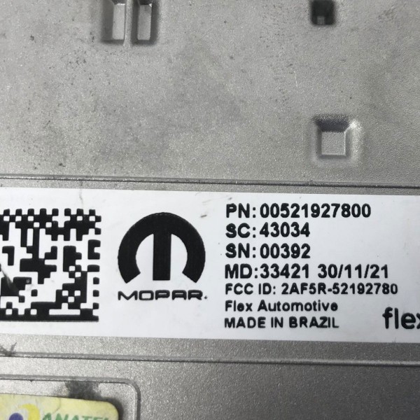Modulo Carregador Indução Fiat Pulse 1.0 2021 2022 2023 2024