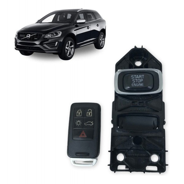 Botão Star Stop C/chave Ignição Volvo Xc60 2.0 T5 2015 2016