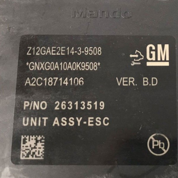 Módulo Abs Gm Onix Premier 1.0 Turbo 2020 A 2022