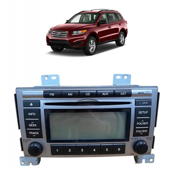 Rádio Cd Player Hyundai Santa Fe 3.5 2010 2011