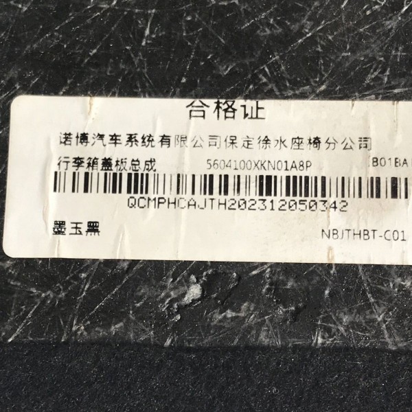 Tampão Porta Malas Gwm Haval H6 Premium 1.5 16v Turbo 2024