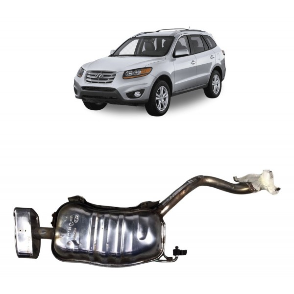 Escapamento Silencioso Esquerdo Santa Fé 3.5 V6 2010 2011