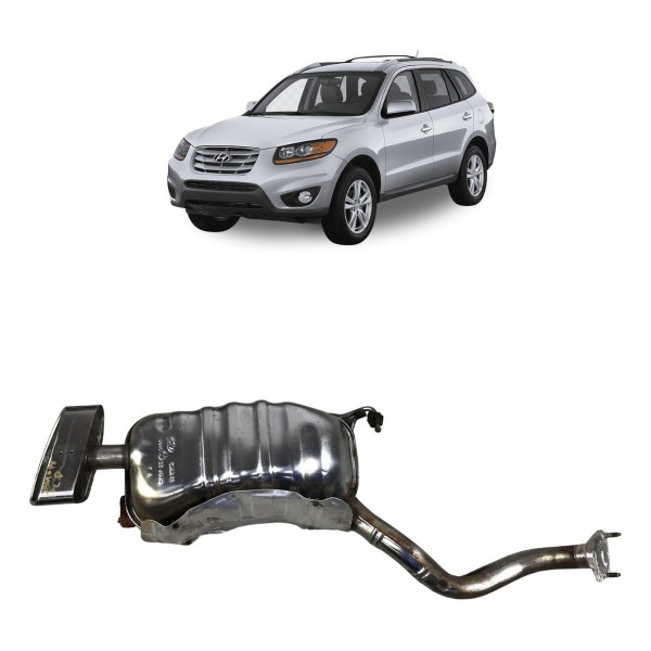 Escapamento Silencioso Direito Santa Fé 3.5 V6 2010 2011