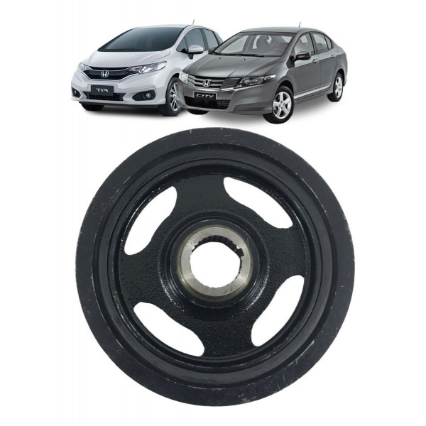 Polia Virabrequim Honda Fit City 1.5 2008 A 2015