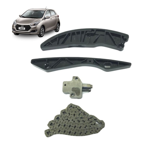Kit Corrente Comando Motor Hyundai Hb20 1.6 2013 À 2018