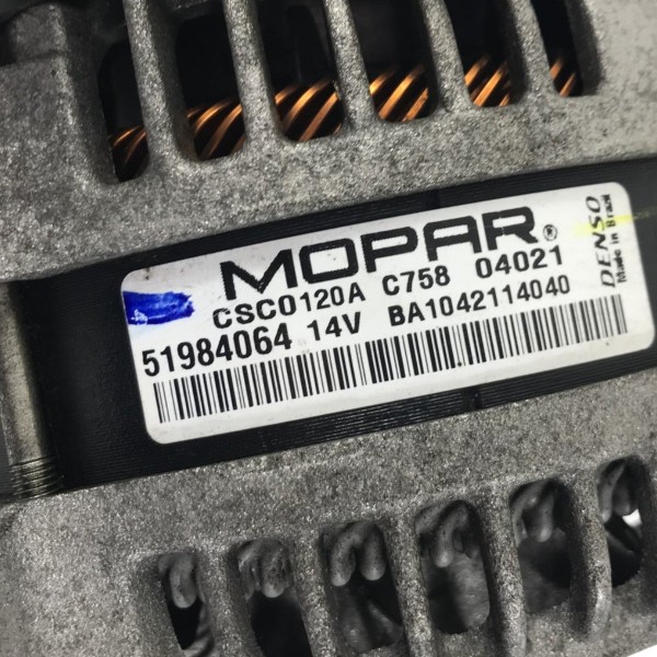 Alternador Fiat Mobi Argo Cronos Uno 1.0 1.3 2017 A 2023