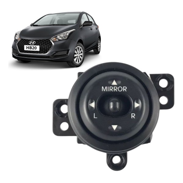 Comando Retrovisor Elétrico Hb20 2013 14 15 16 17 18 2019