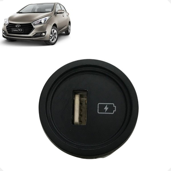 Tomada Usb Carregador Hyundai Hb20 2020 2021 2022 Á 2024
