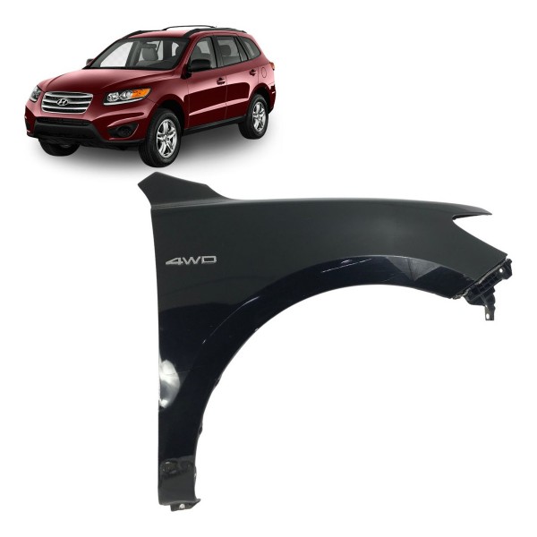 Paralama Direita Hyundai Santa Fé 2.7 2007 08 09 10 11 2012