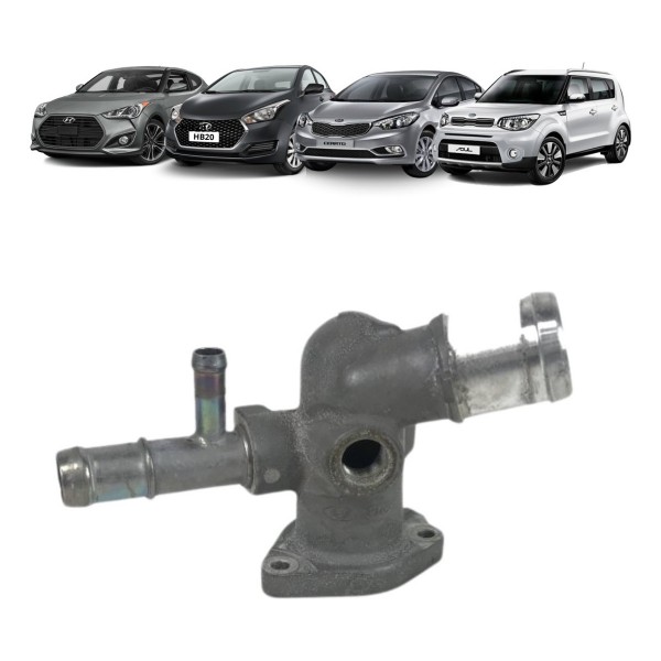 Flange Água Do Motor Hyundai Hb20 Veloster Kia Cerato Soul