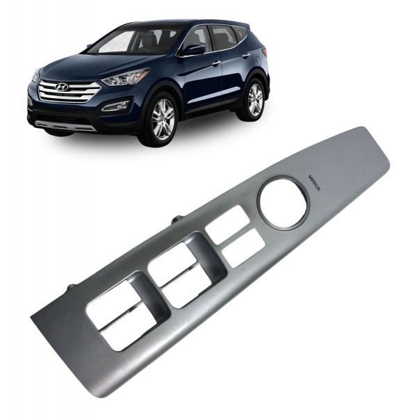 Moldura Botão Vidro Dianteiro Esquerdo Hyundai Santa Fé 2012